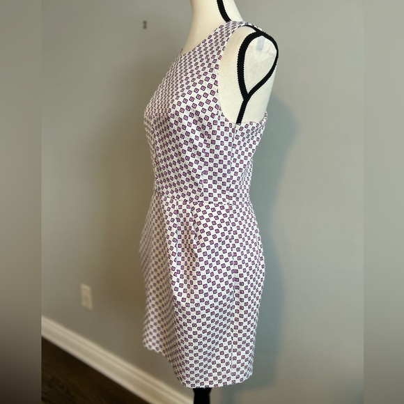 Preppy CLUB MONACO "Salma" Cross Back Pegged Midi Women's Dress SZ 6 - Picture 6 of 13